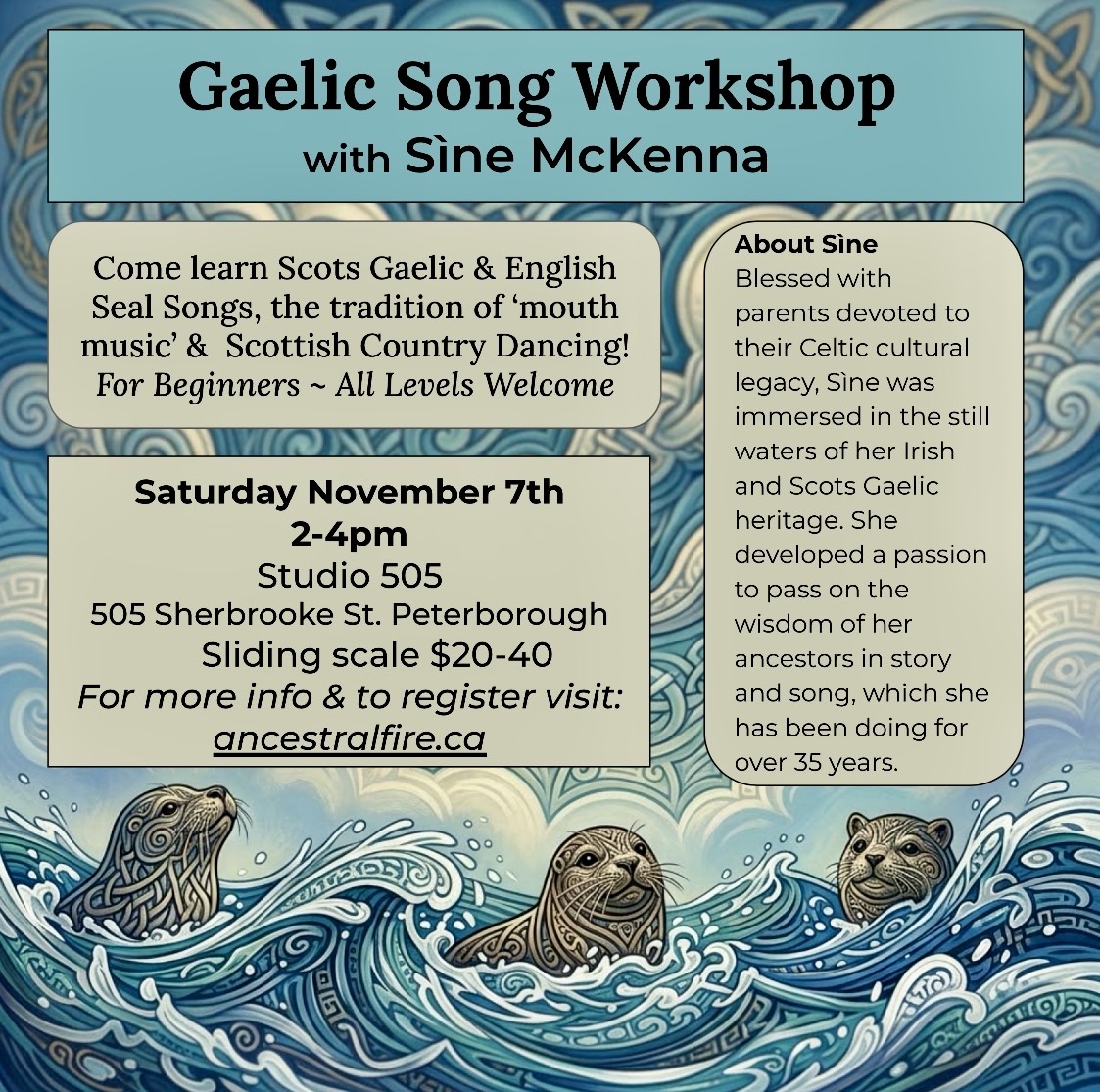 Gaelic Song Workshop details